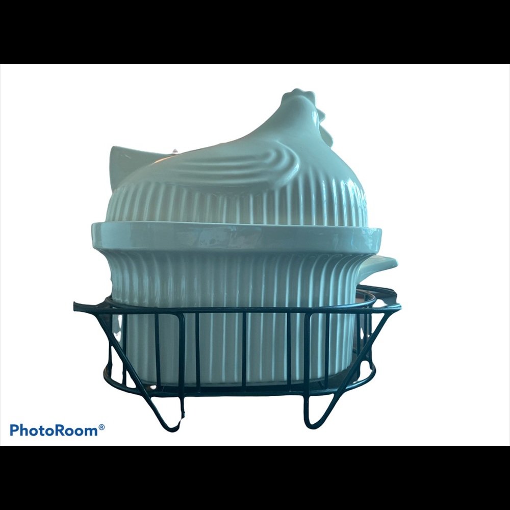 Temptations Rooster Ovenware with Rack - Picture 2 of 5